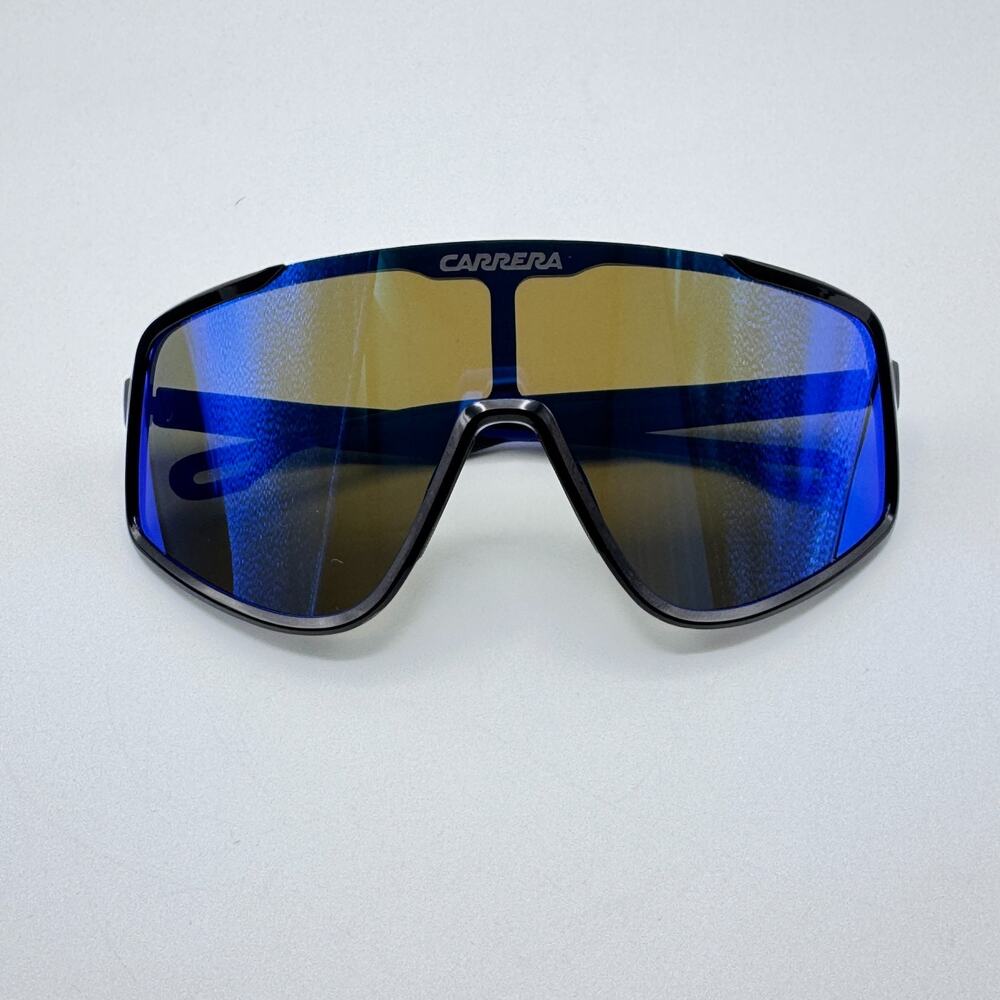 Carrera Sunglasses 4017/S D51Z0 Black Frame Blue Shield Mirror Lens 99-01-135